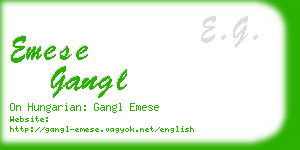 emese gangl business card